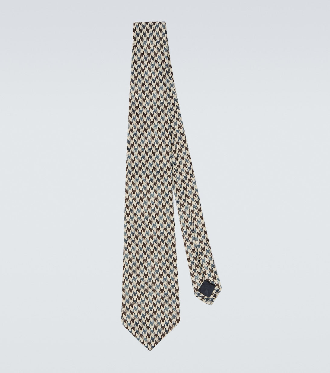 Dunhill - Houndstooth silk tie