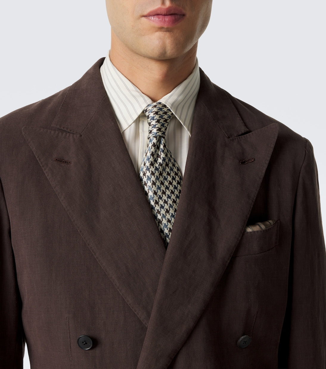 Dunhill - Houndstooth silk tie