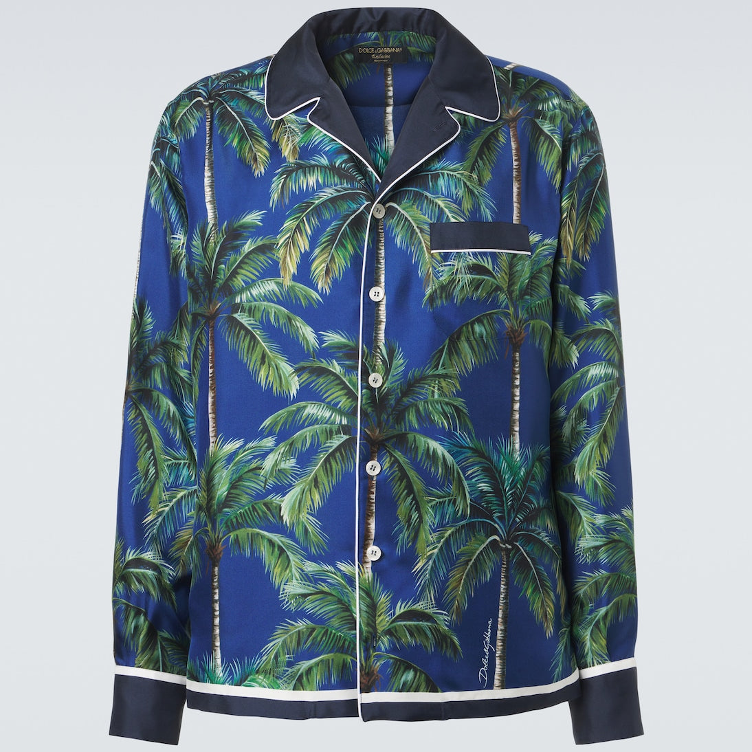 Dolce&Gabbana - Printed silk twill shirt