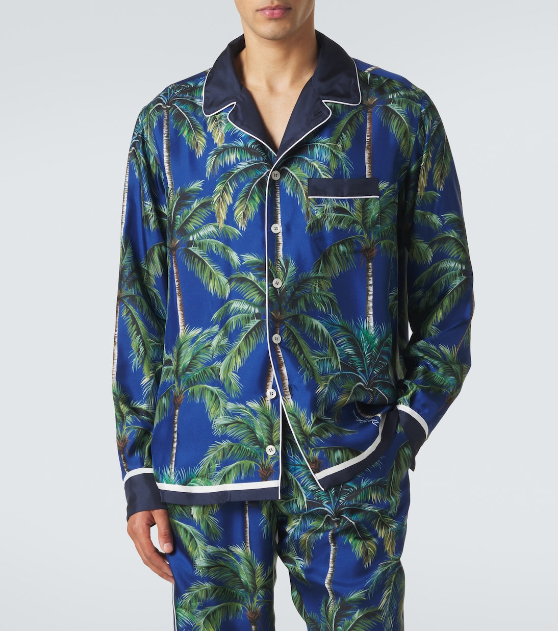 Dolce&Gabbana - Printed silk twill shirt