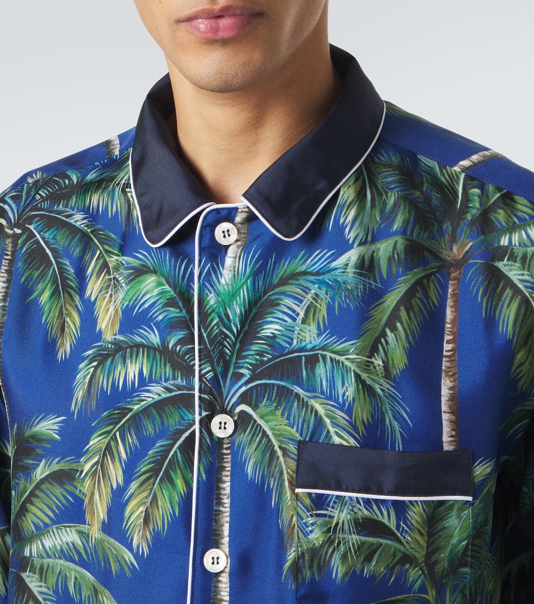 Dolce&Gabbana - Printed silk twill shirt