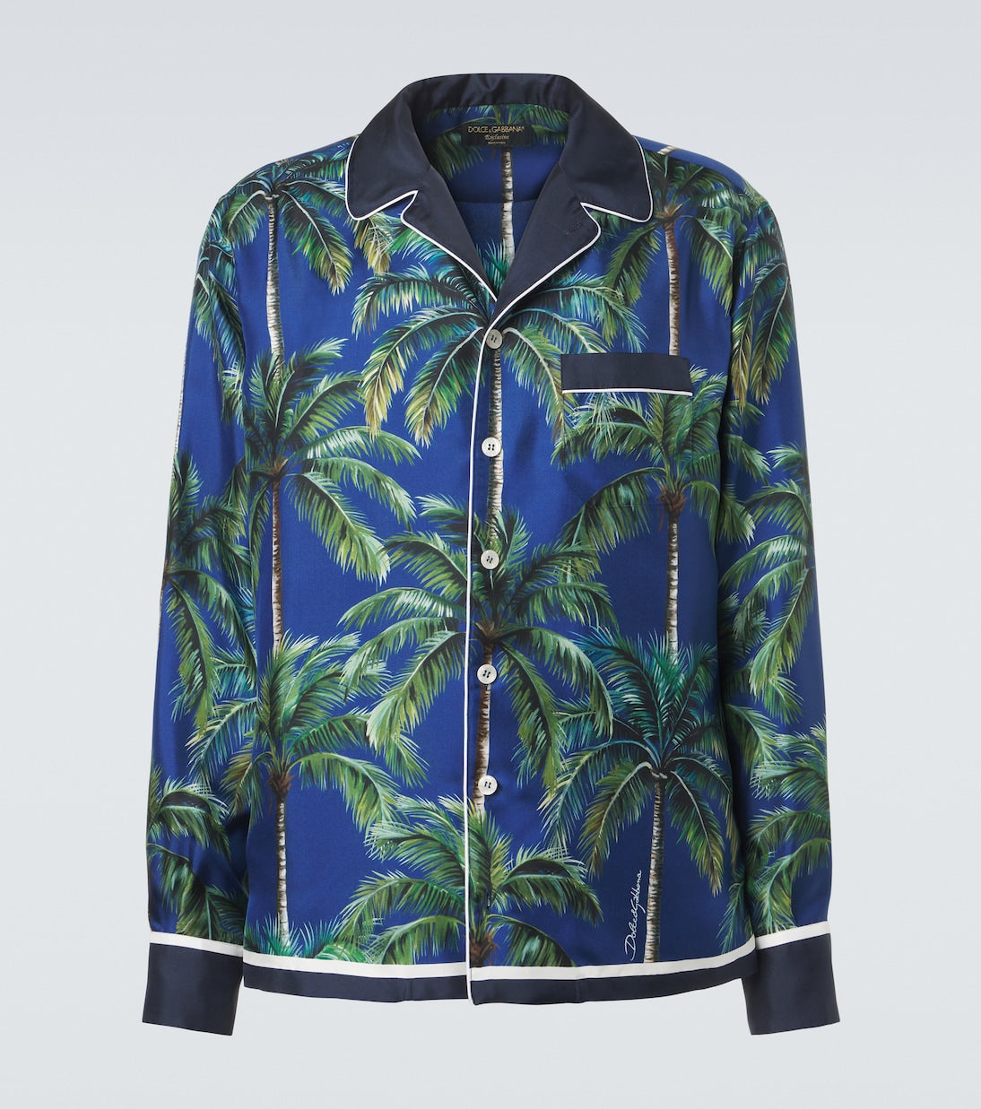Dolce&Gabbana - Printed silk twill shirt