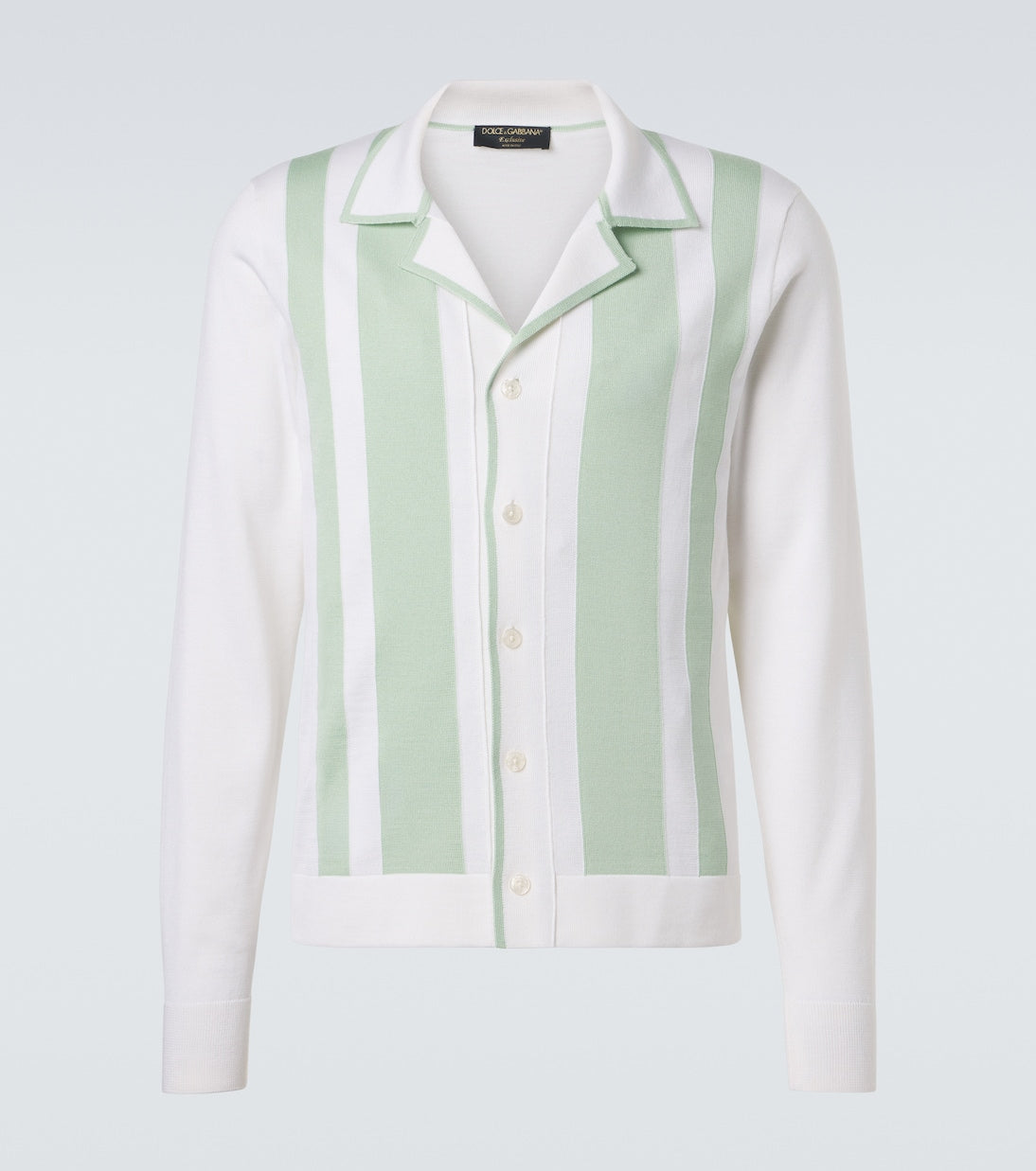 Dolce&Gabbana - Striped wool and silk shirt