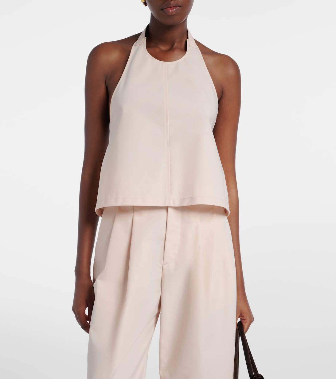 Wardrobe.NYC - Halterneck cotton-blend top