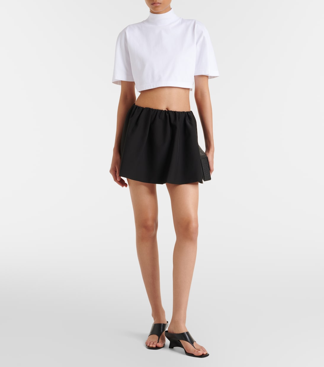 Wardrobe.NYC - Gathered miniskirt