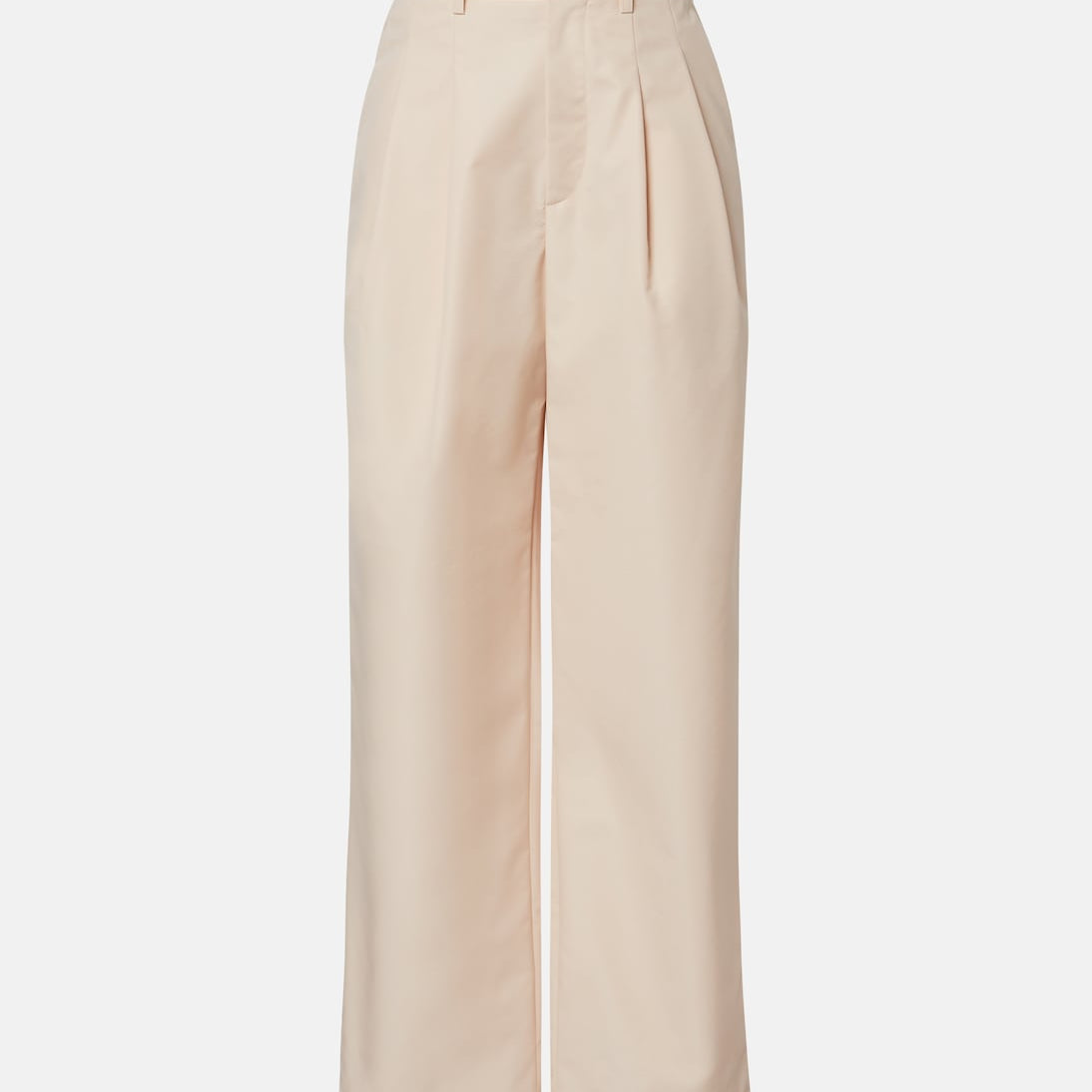 Wardrobe.NYC - Pleated cotton-blend wide-leg pants