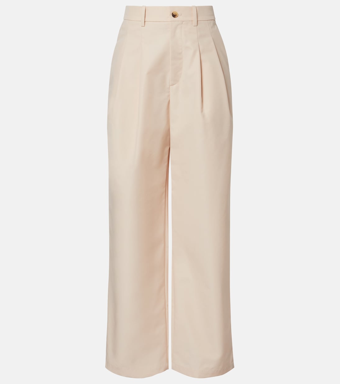 Wardrobe.NYC - Pleated cotton-blend wide-leg pants