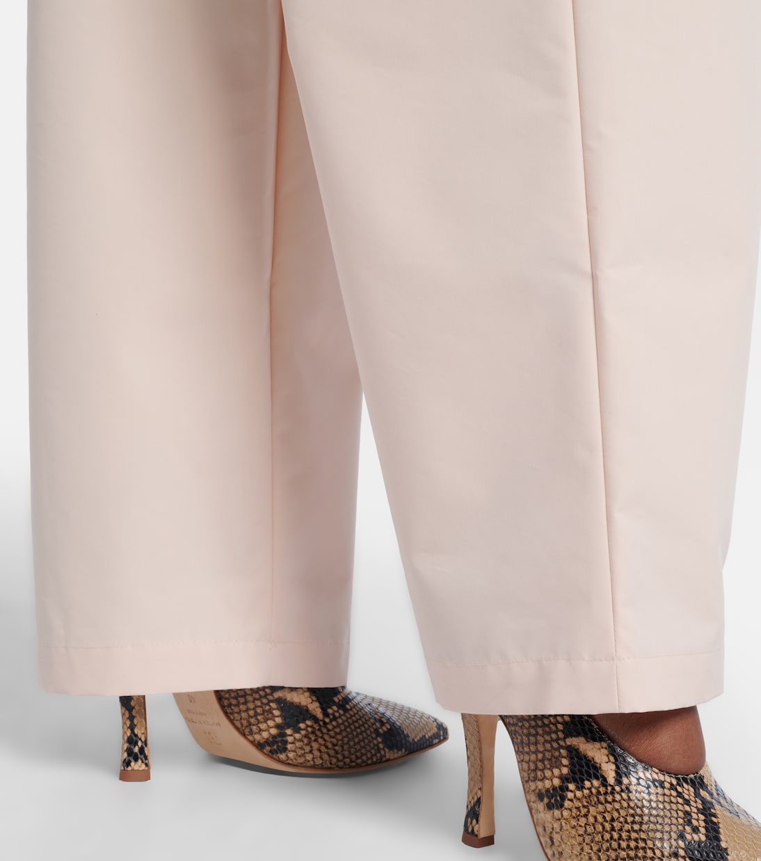 Wardrobe.NYC - Pleated cotton-blend wide-leg pants