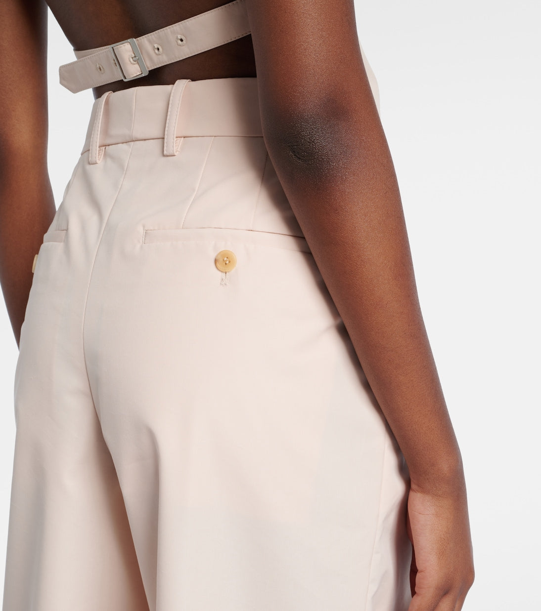 Wardrobe.NYC - Pleated cotton-blend wide-leg pants