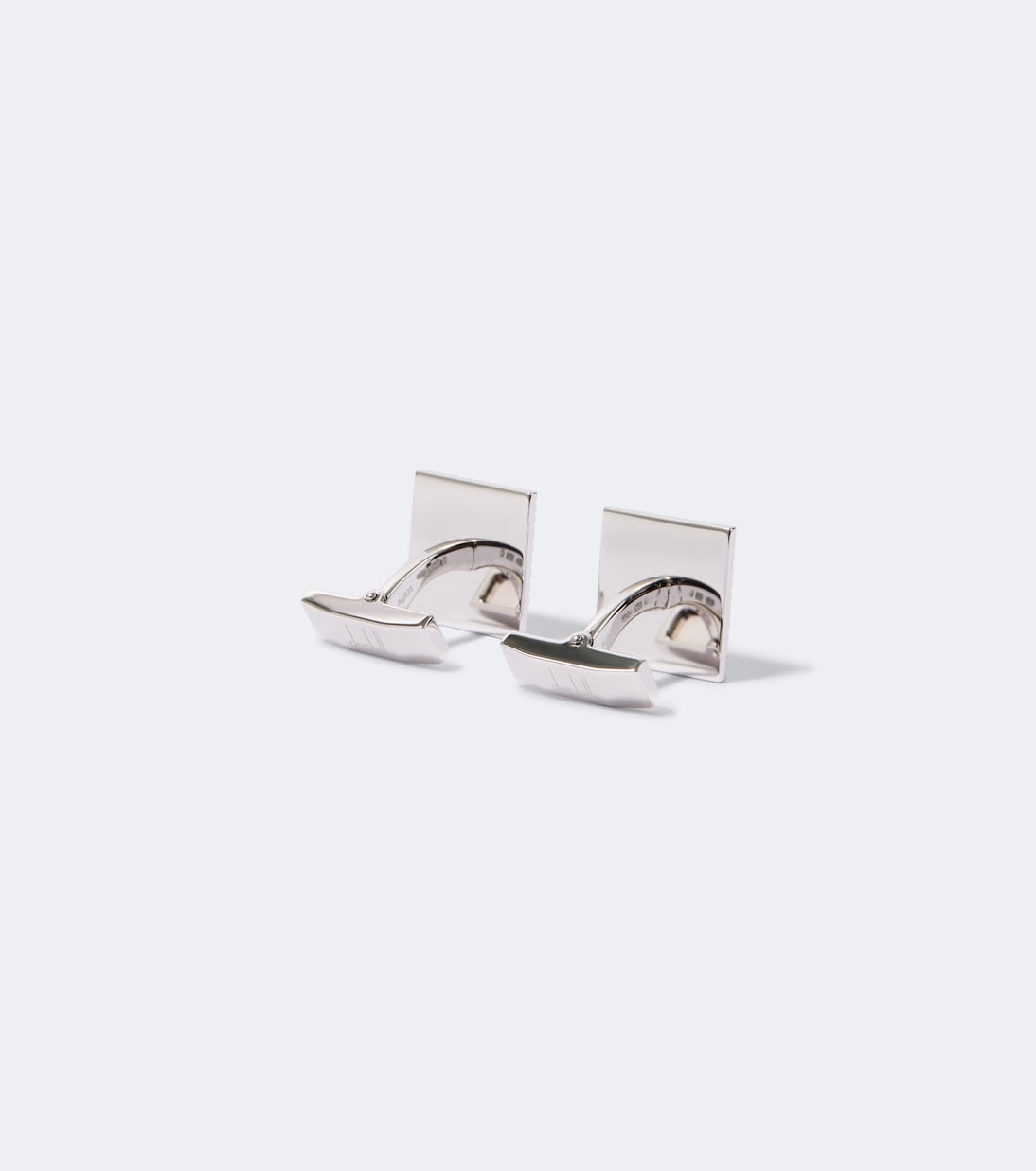 Dunhill - Sterling silver cufflinks with mother-of-pearls
