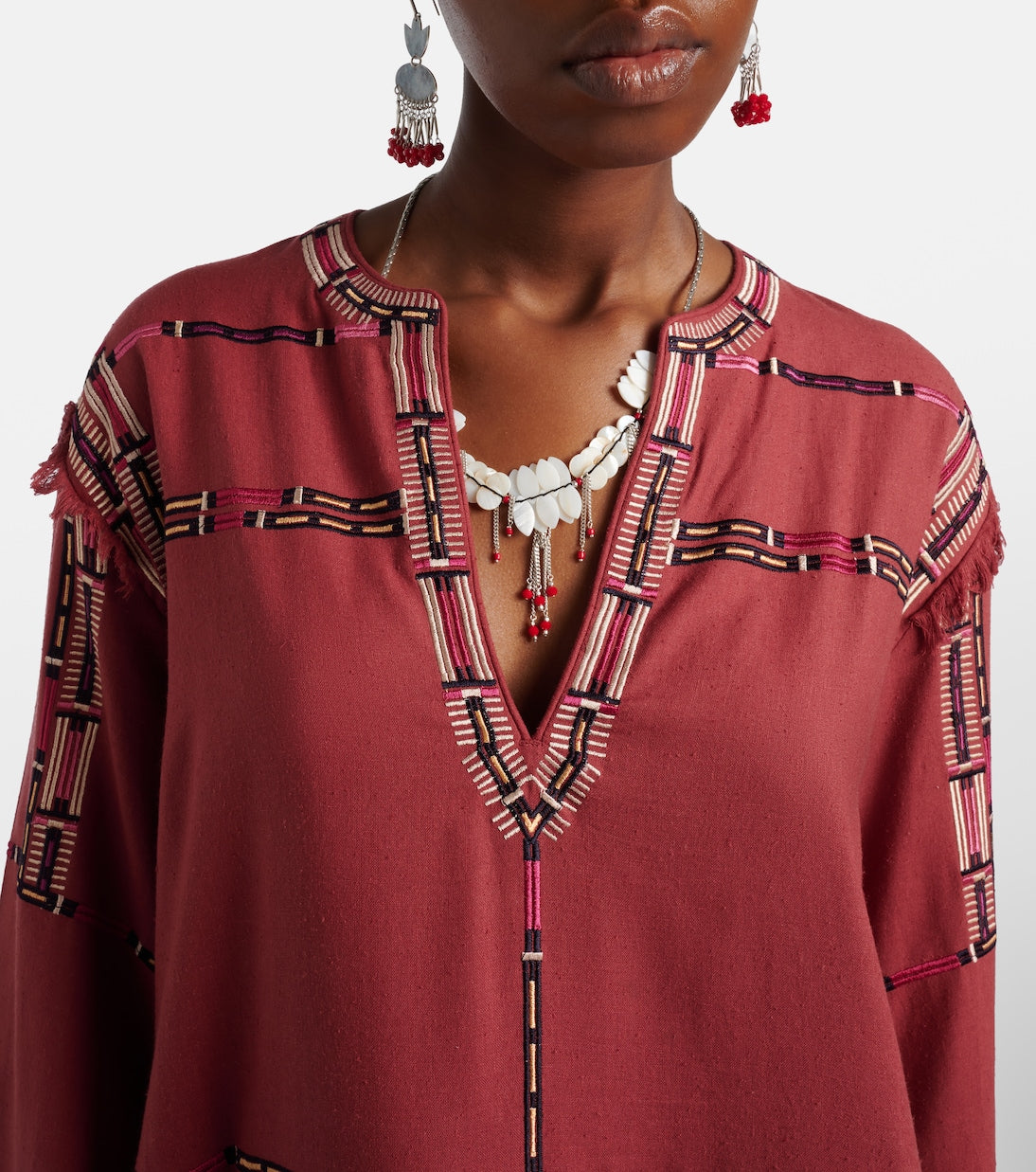 Isabel Marant - Freya embroidered silk tunic