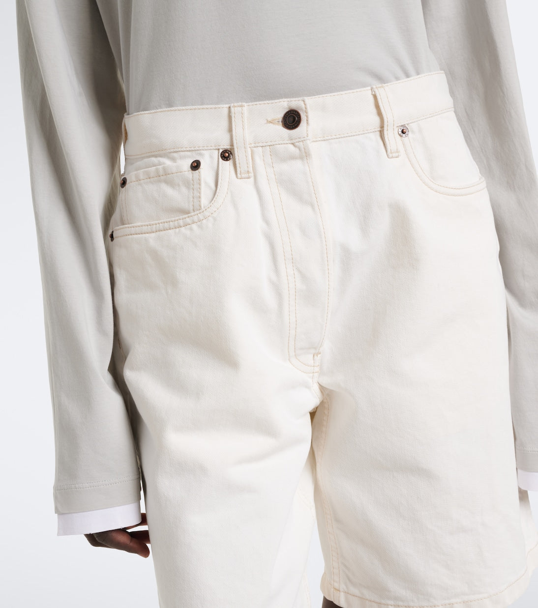 Prada - Denim Bermuda shorts