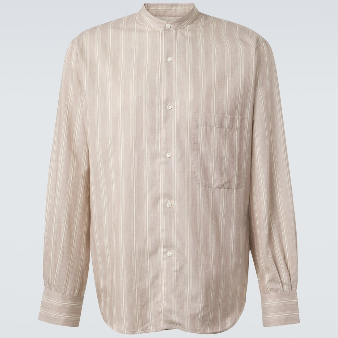Stòffa - Striped cotton and silk shirt