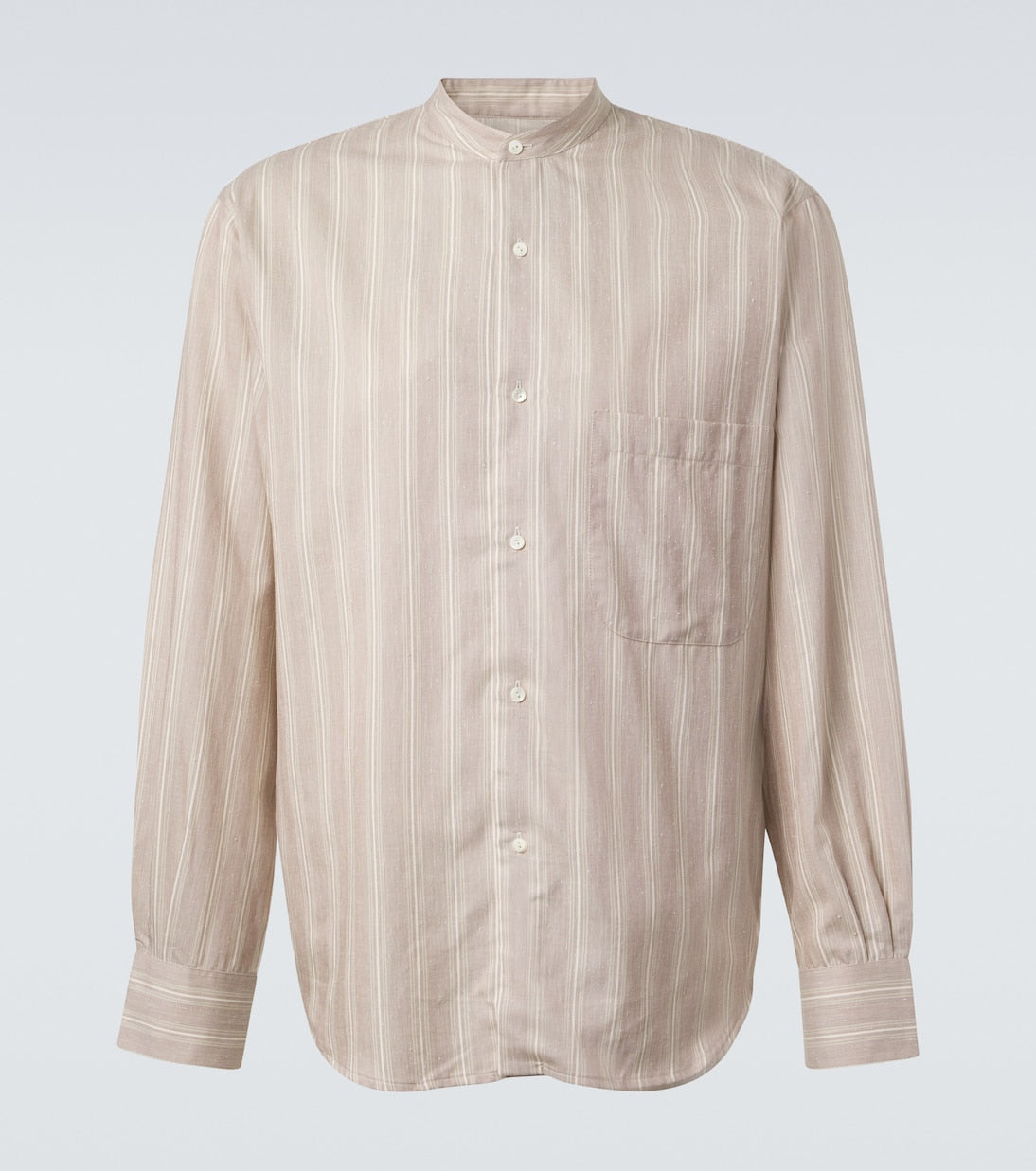Stòffa - Striped cotton and silk shirt