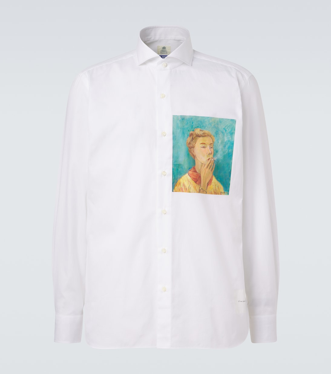 Junya Watanabe - x Luigi Borrelli printed cotton shirt