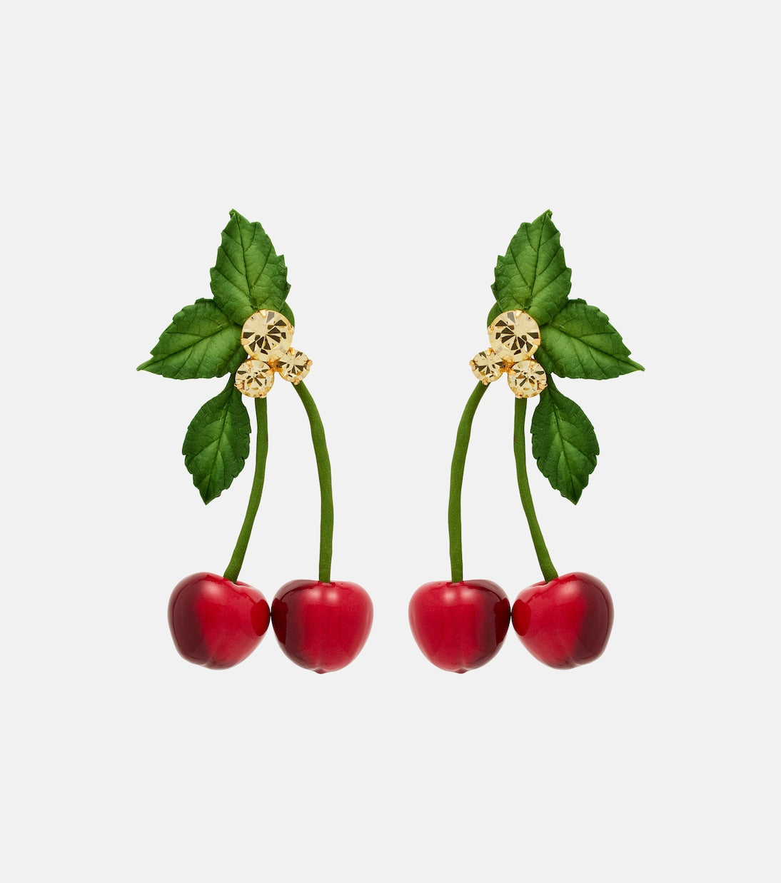 Jennifer Behr - Maraschino embellished drop earrings
