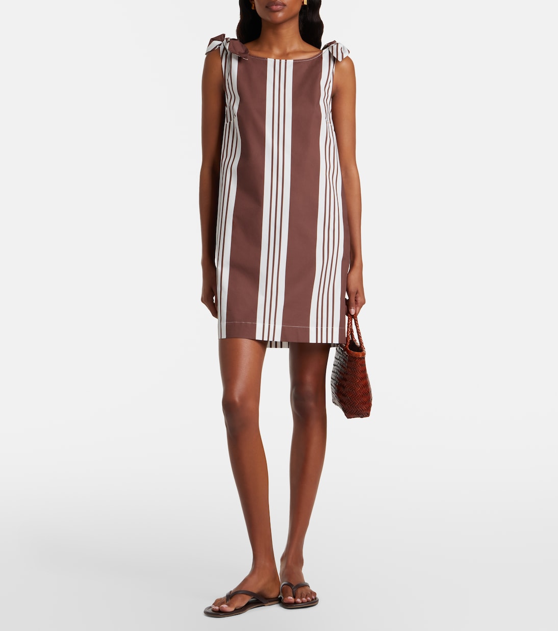 Posse - Rosie striped cotton minidress