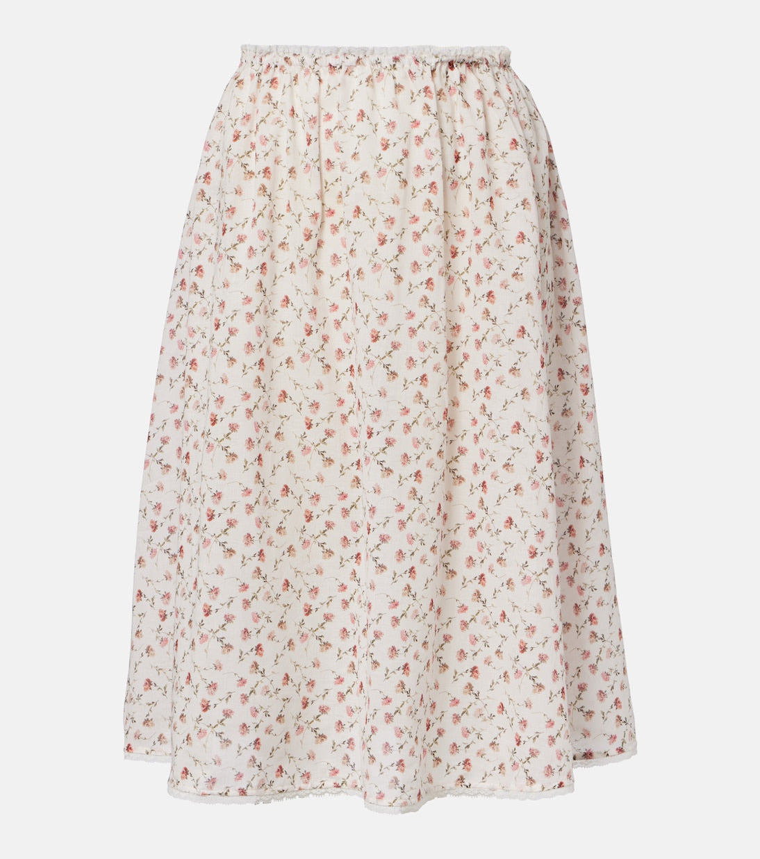 Posse - Charlotte floral cotton midi skirt