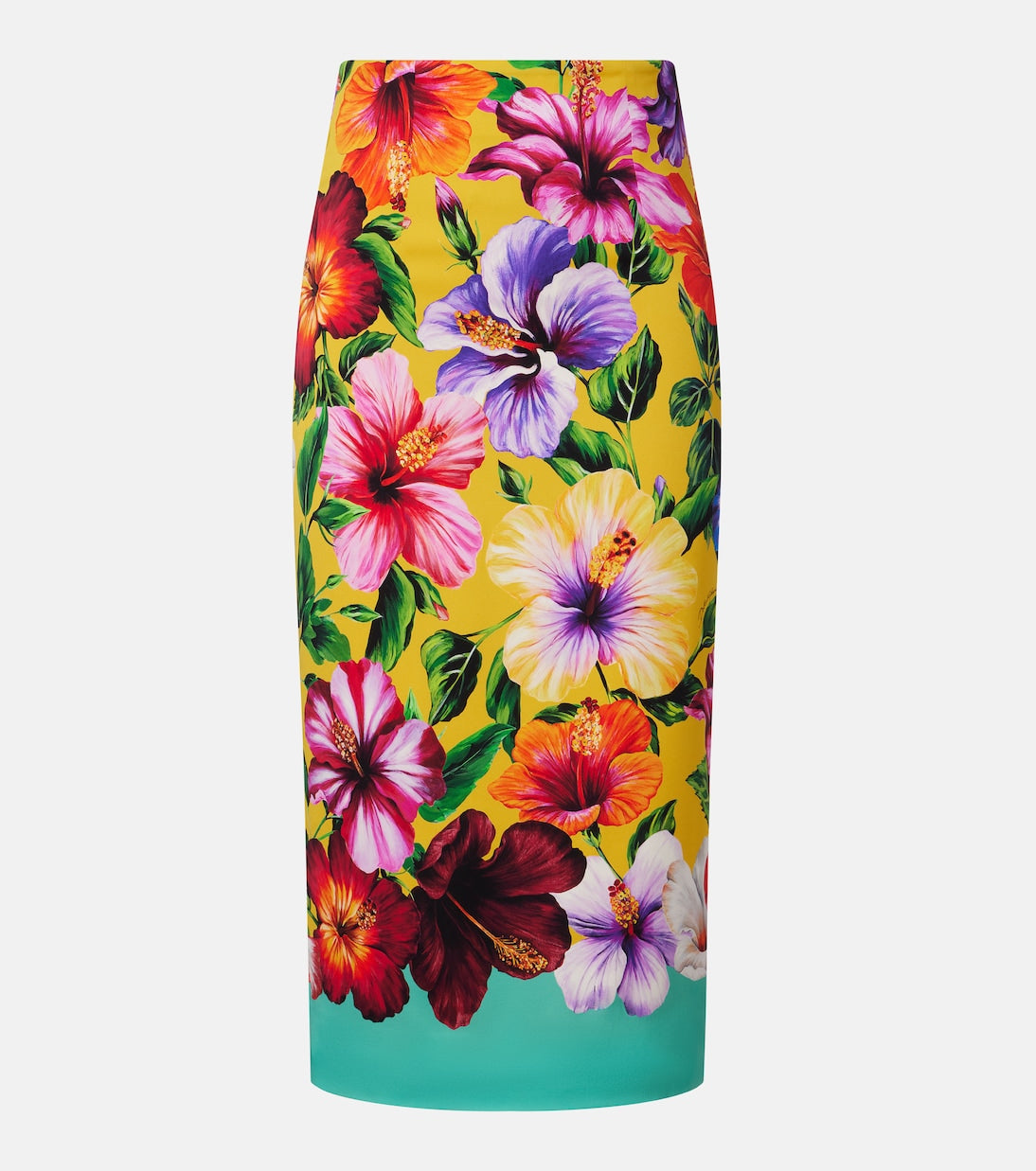 Dolce&Gabbana - Floral silk-blend pencil skirt