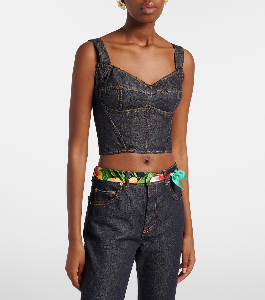 Dolce&Gabbana - Denim bustier