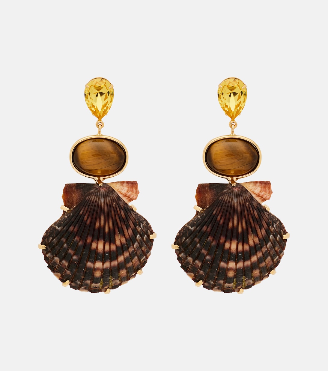 Jennifer Behr - Augustine crystal-embellished drop earrings