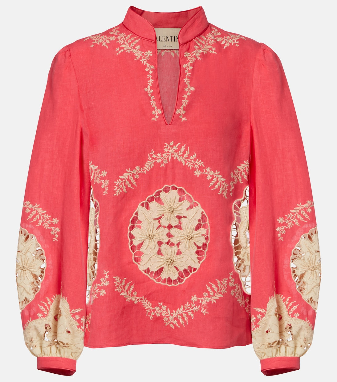 Valentino Garavani - Embroidered linen shirt