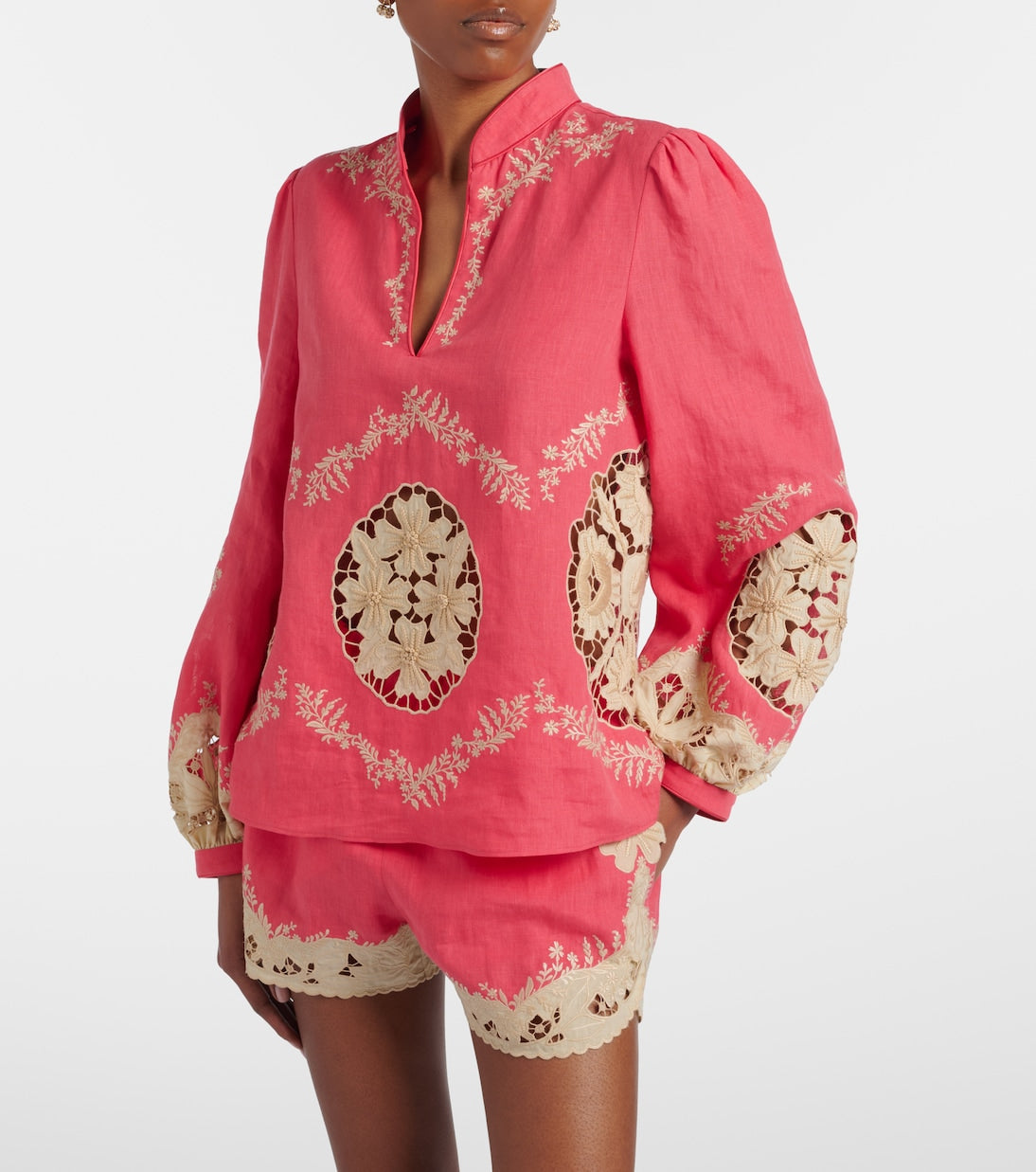 Valentino Garavani - Embroidered linen shirt