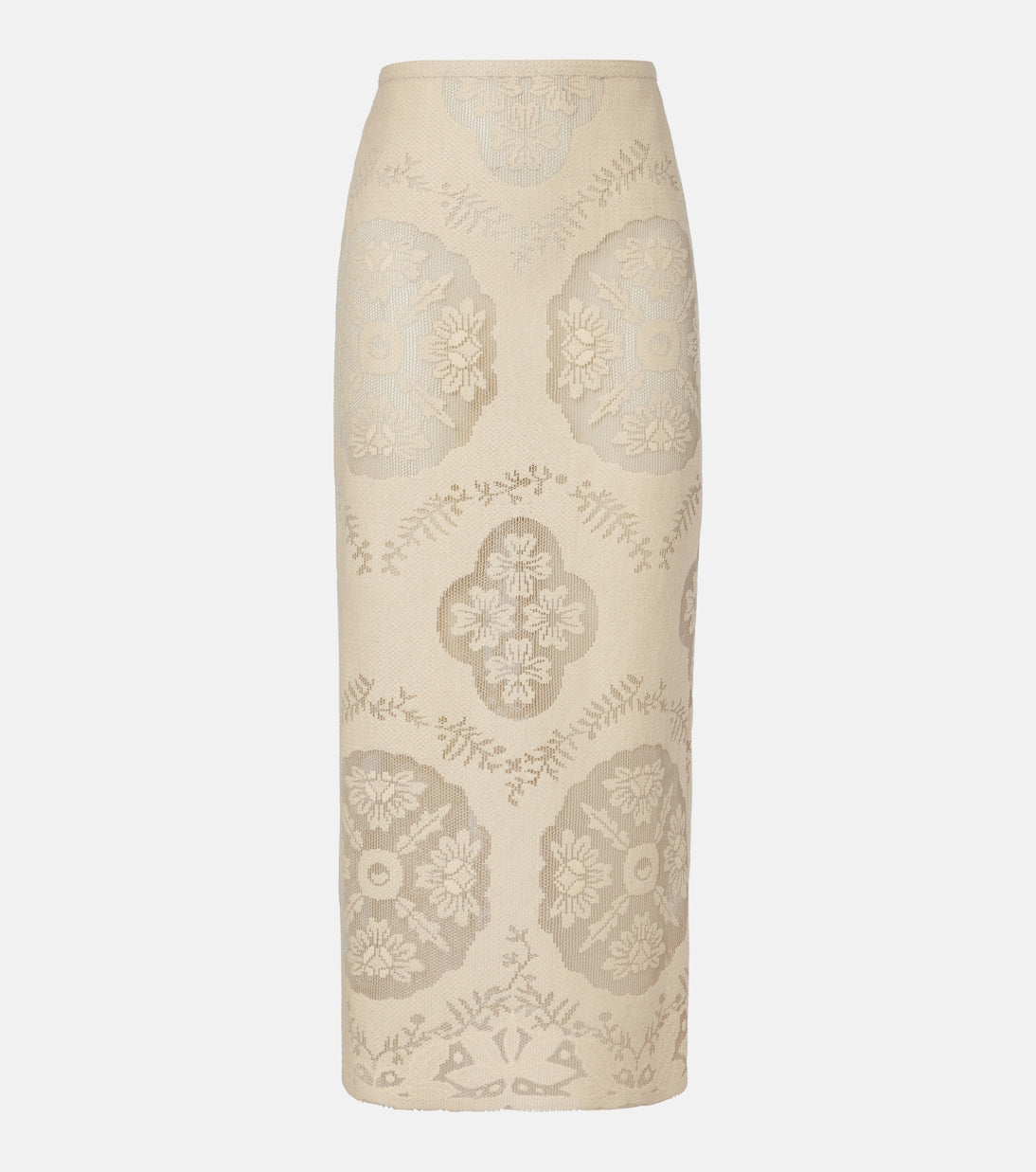 Valentino Garavani - Floral cotton-blend midi skirt
