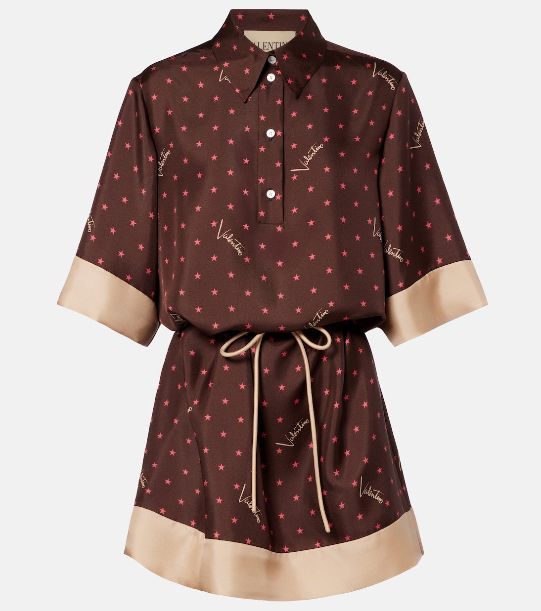 Valentino Garavani - Printed silk twill shirt dress