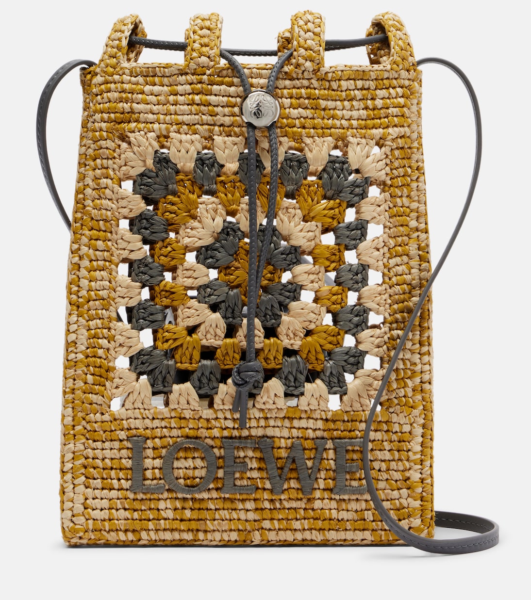 Loewe - Paula's Ibiza raffia pouch with strap