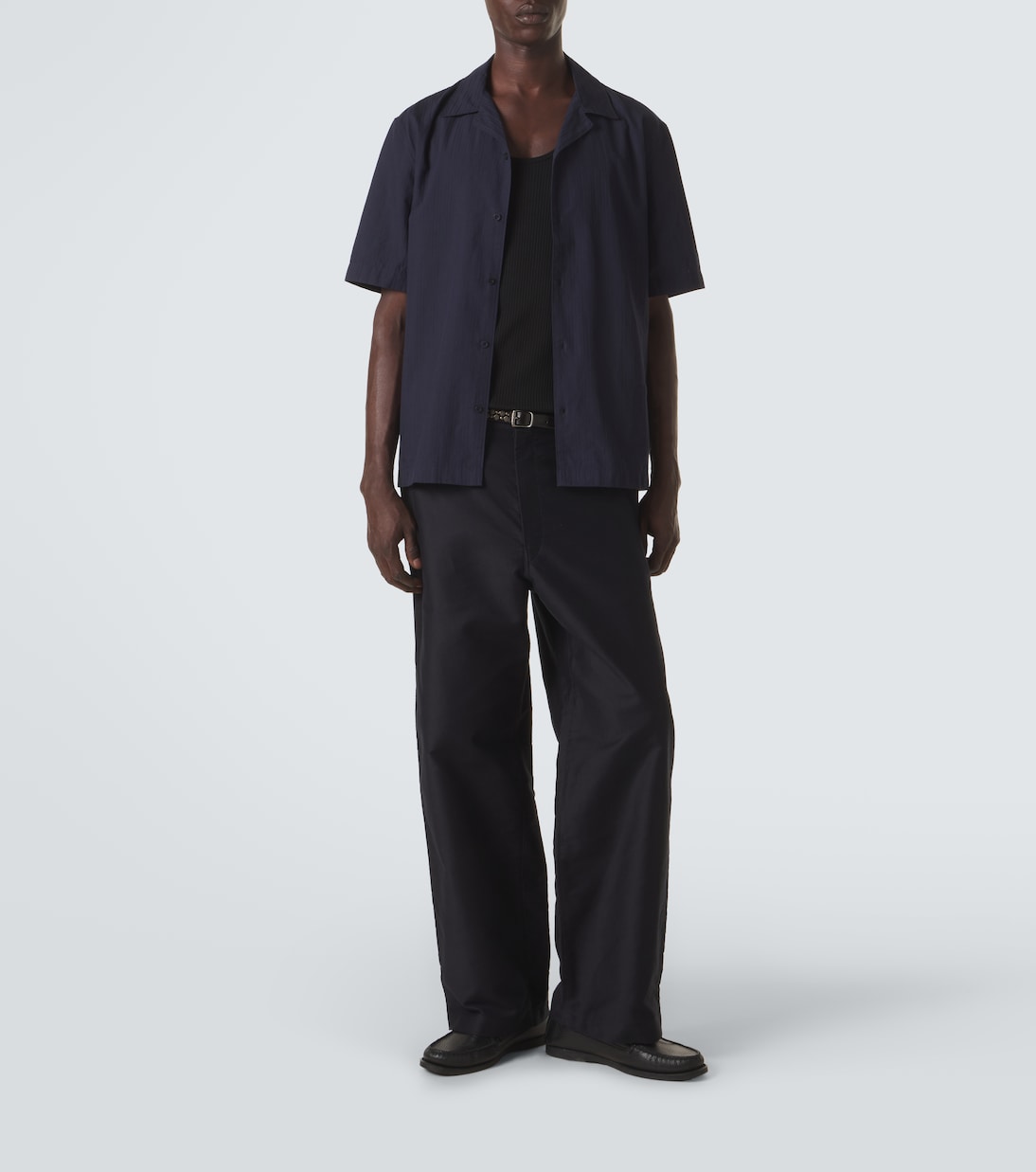 Sunspel - Striped cotton shirt