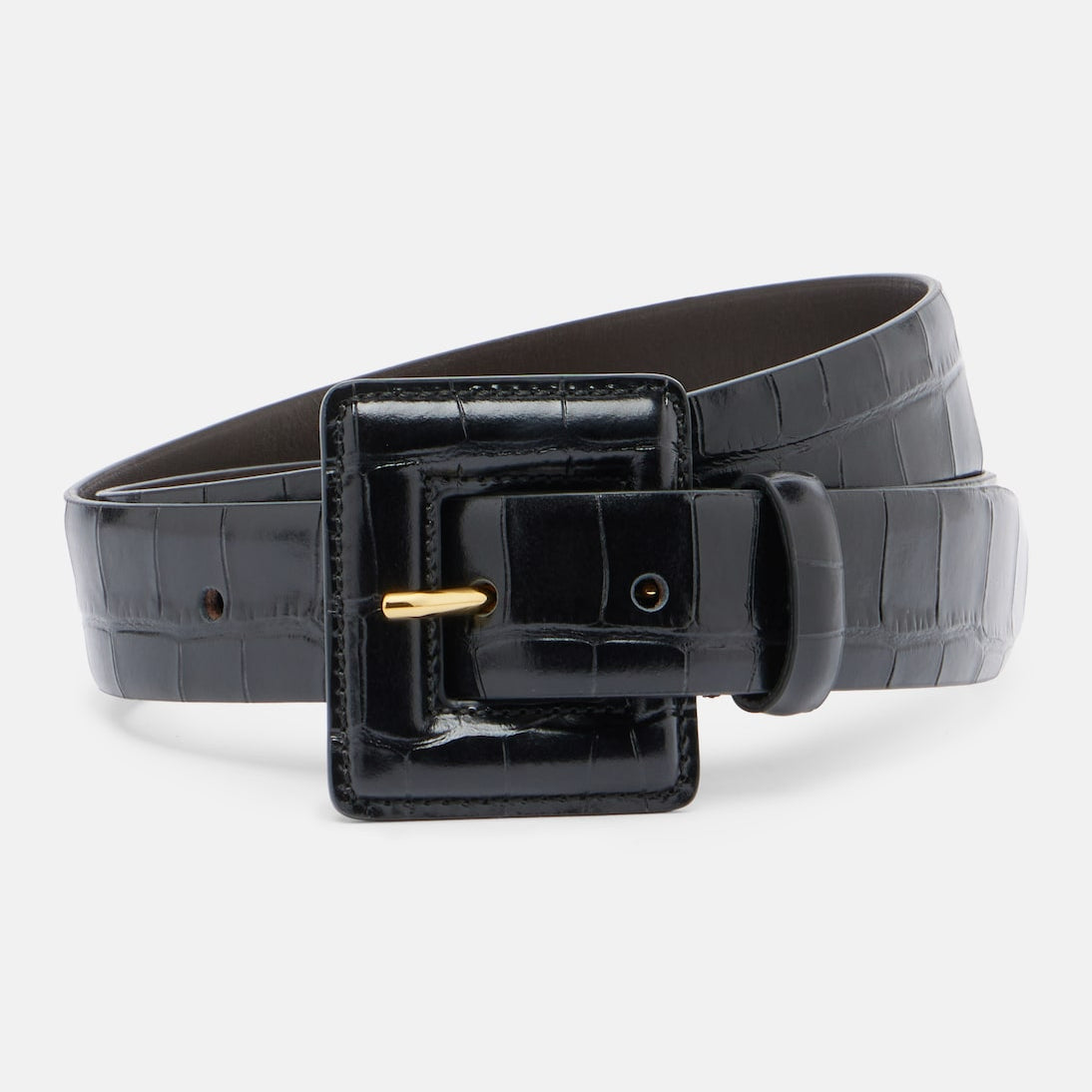 Nour Hammour - Soma croc-effect leather belt