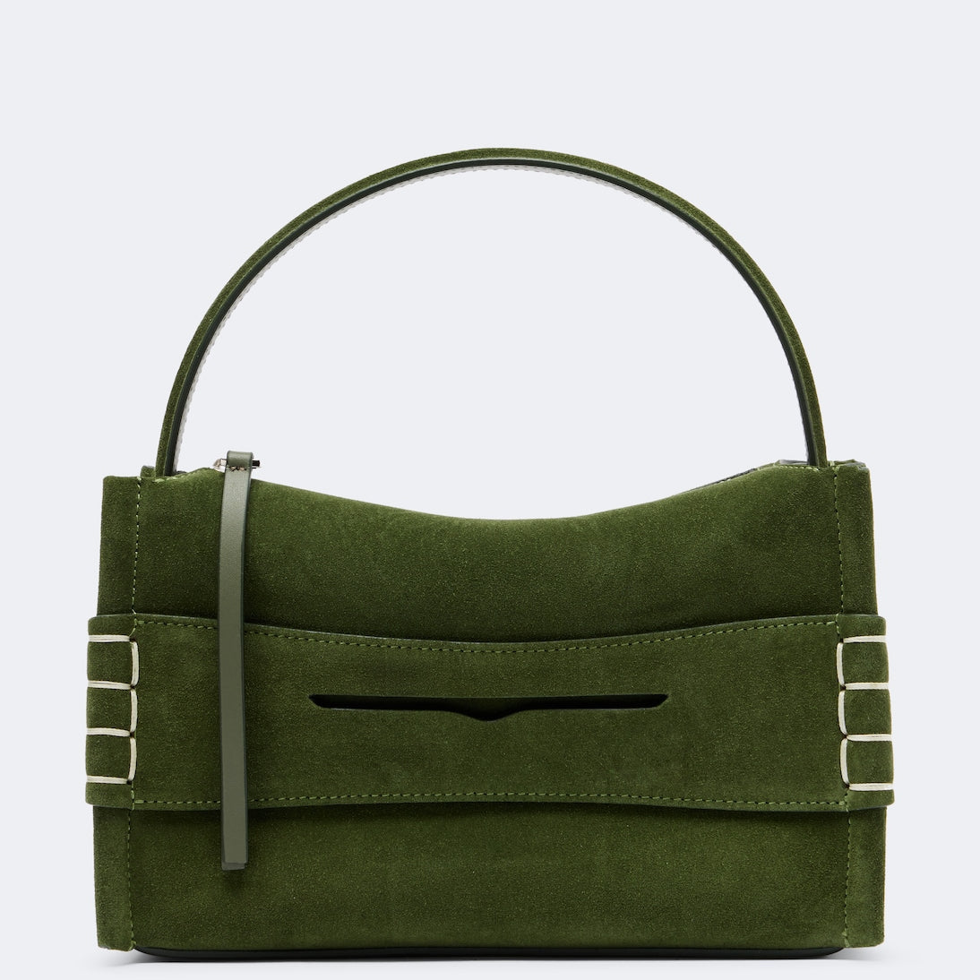JW Anderson - Loafer Small suede top-handle bag