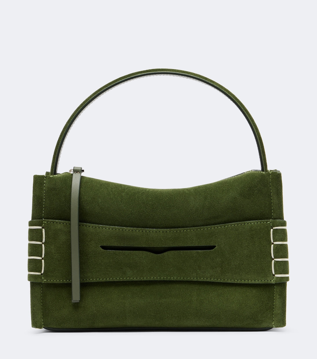 JW Anderson - Loafer Small suede top-handle bag