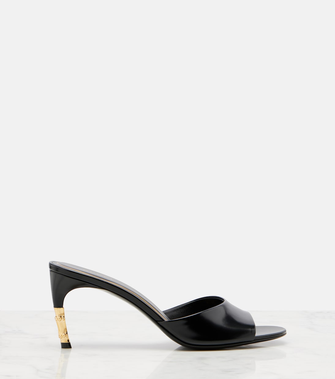 Gucci - Bamboo leather mules