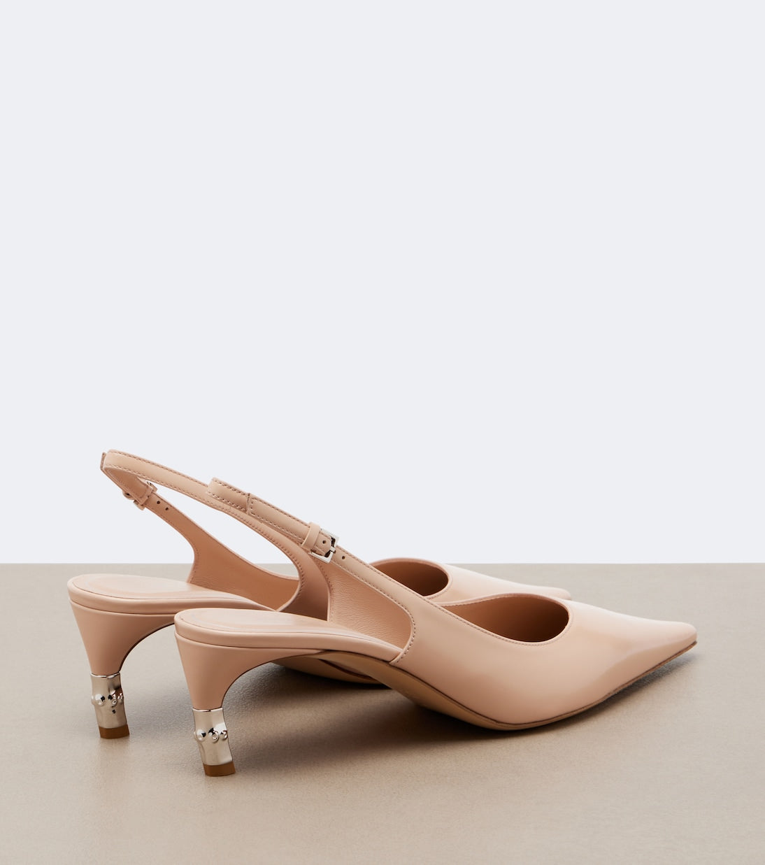Gucci - Castello leather slingback pumps