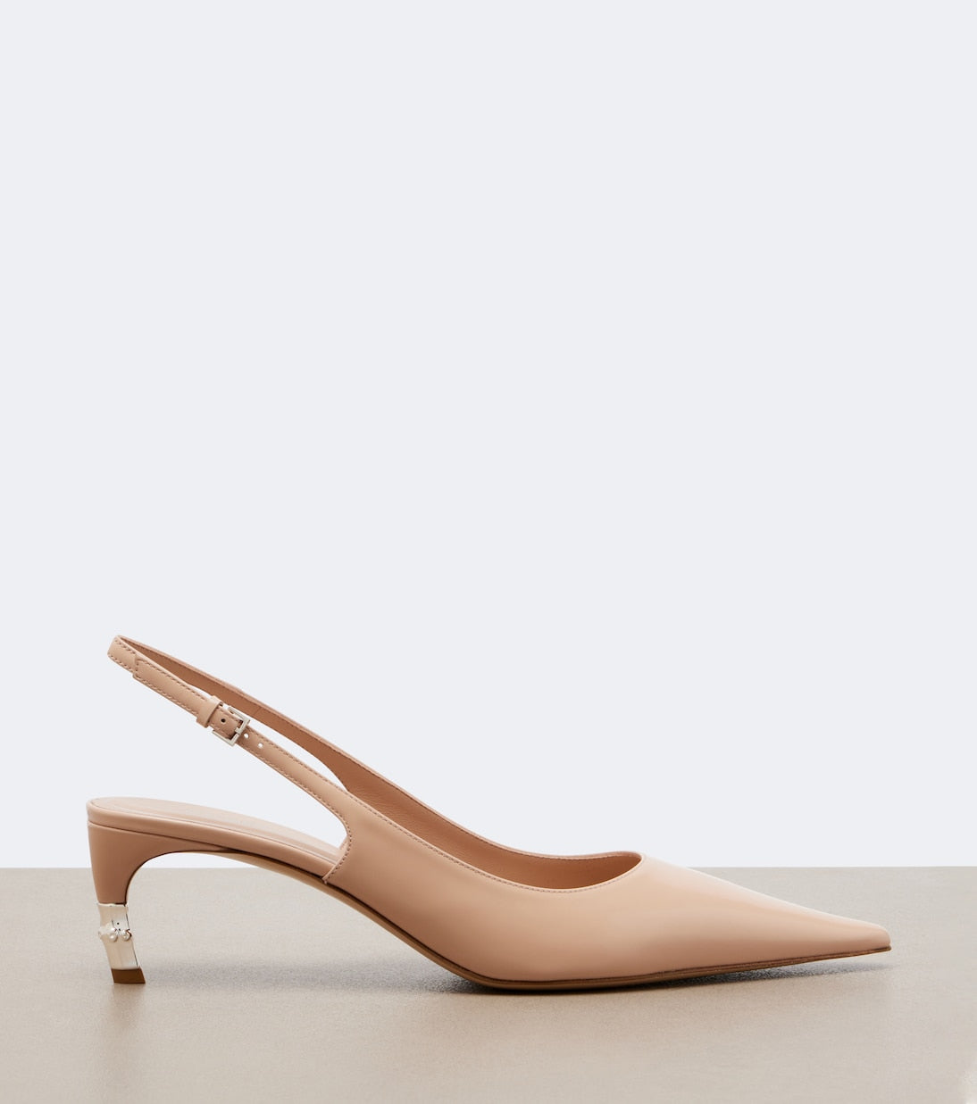 Gucci - Castello leather slingback pumps