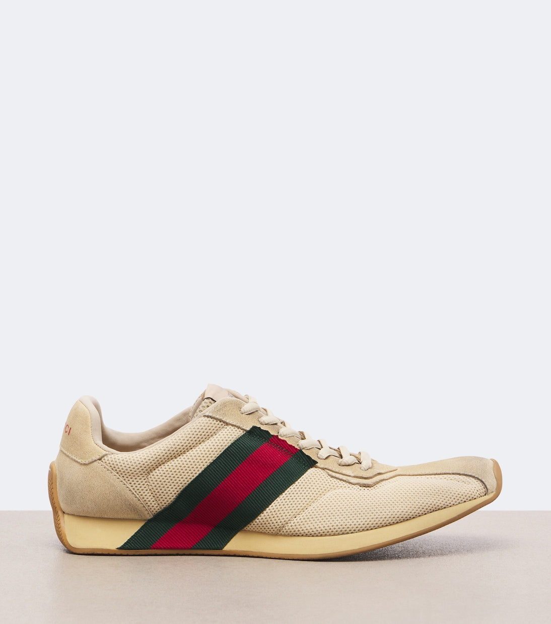 Gucci - Gucci Tempo suede-trimmed sneakers