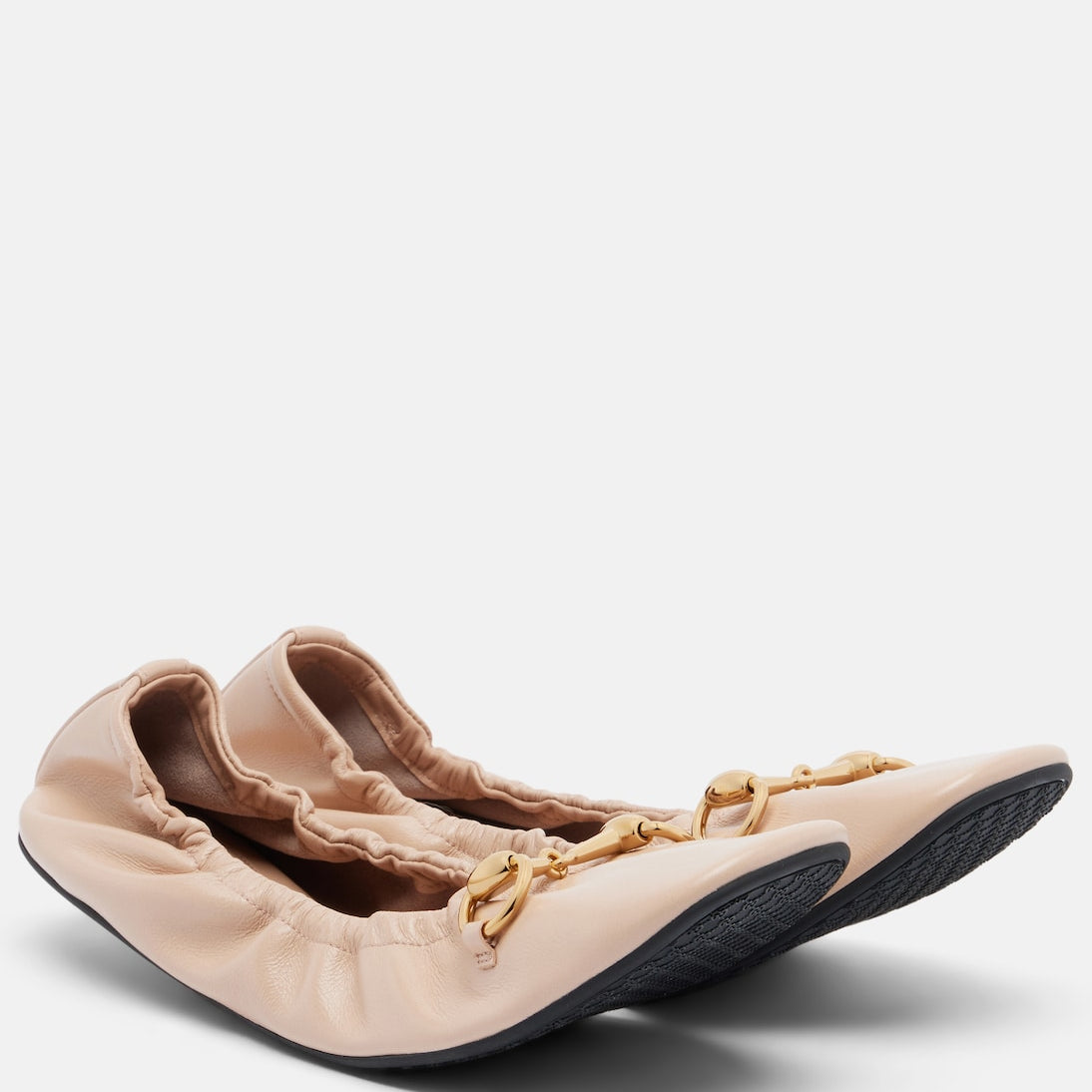 Gucci - Prima Horsebit leather ballet flats