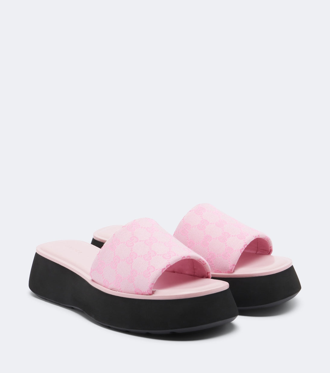 Gucci - GG canvas platform slides