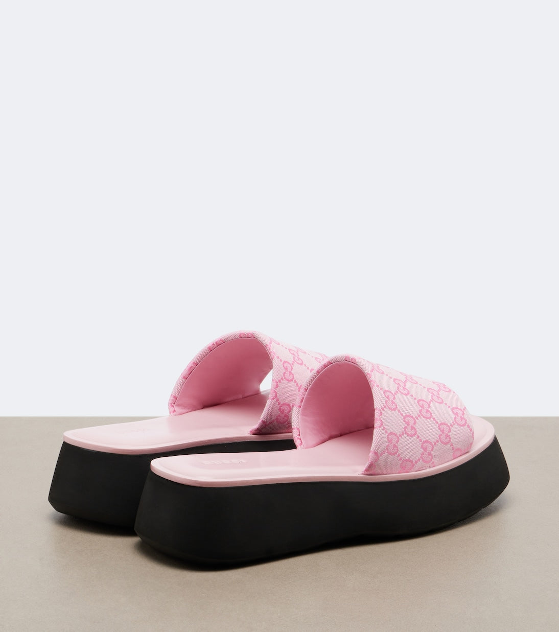 Gucci - GG canvas platform slides