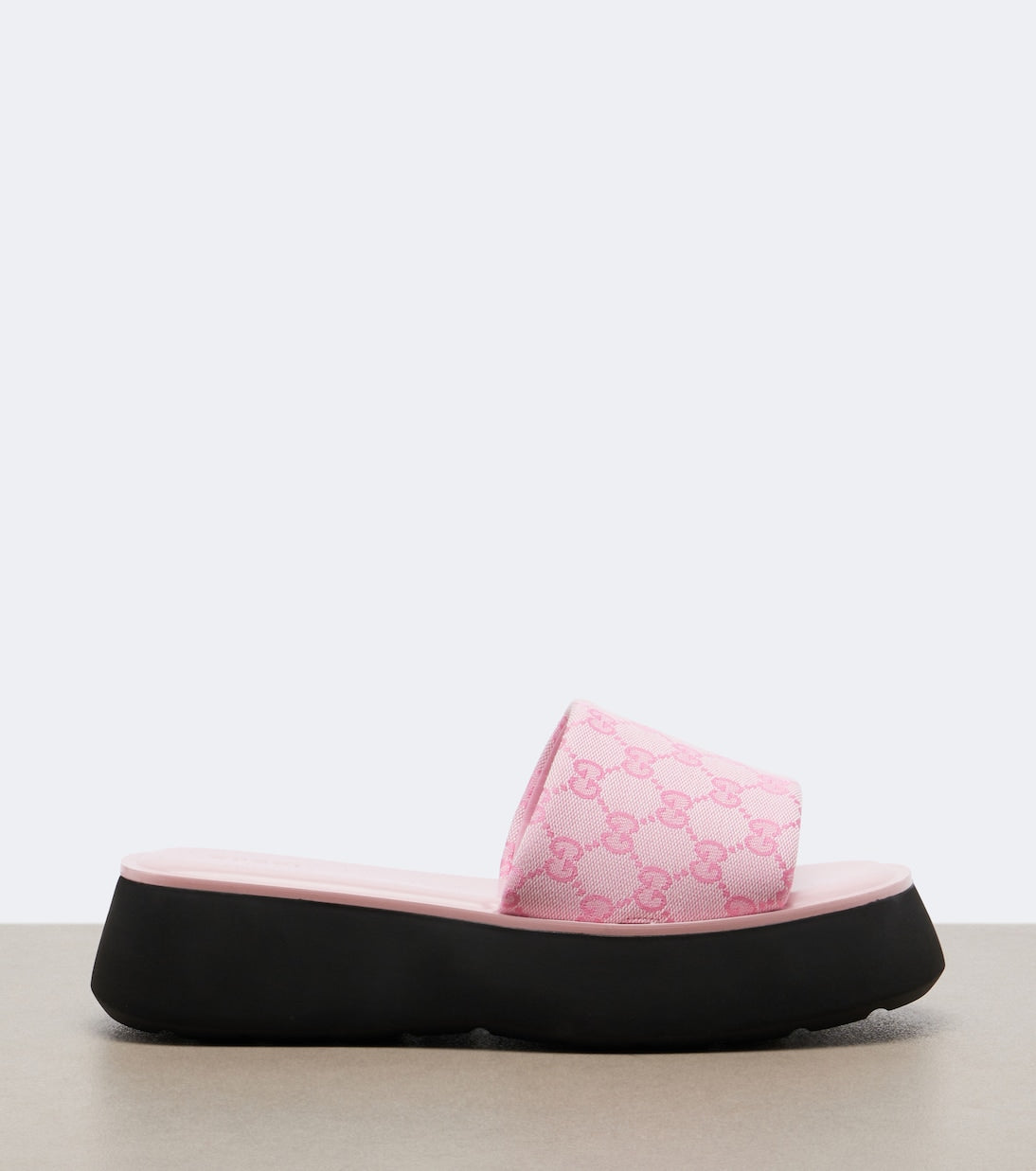 Gucci - GG canvas platform slides