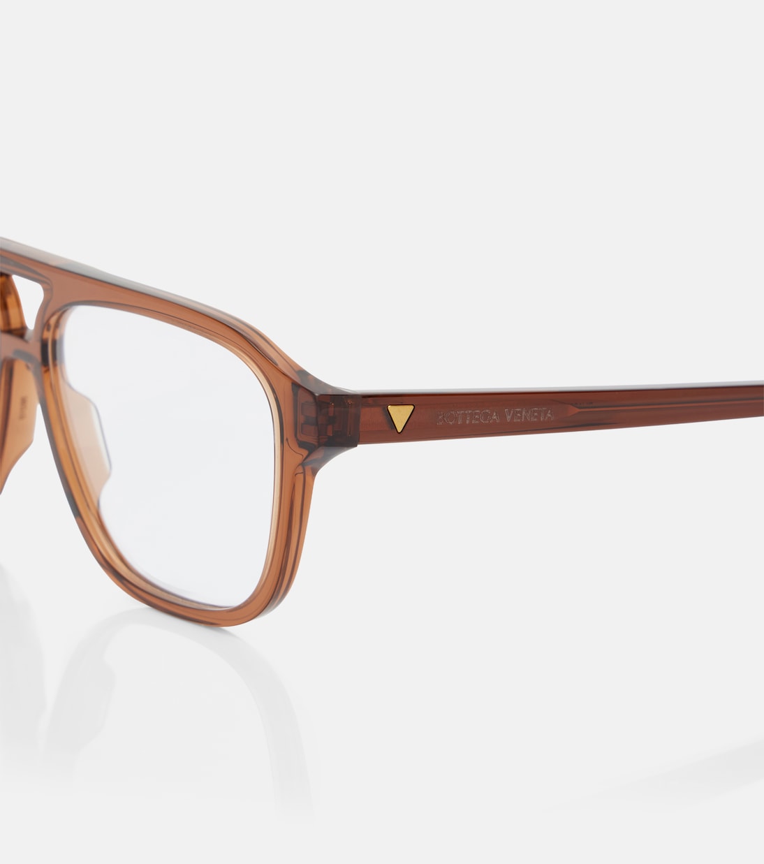 Bottega Veneta - Triangle Stud aviator glasses