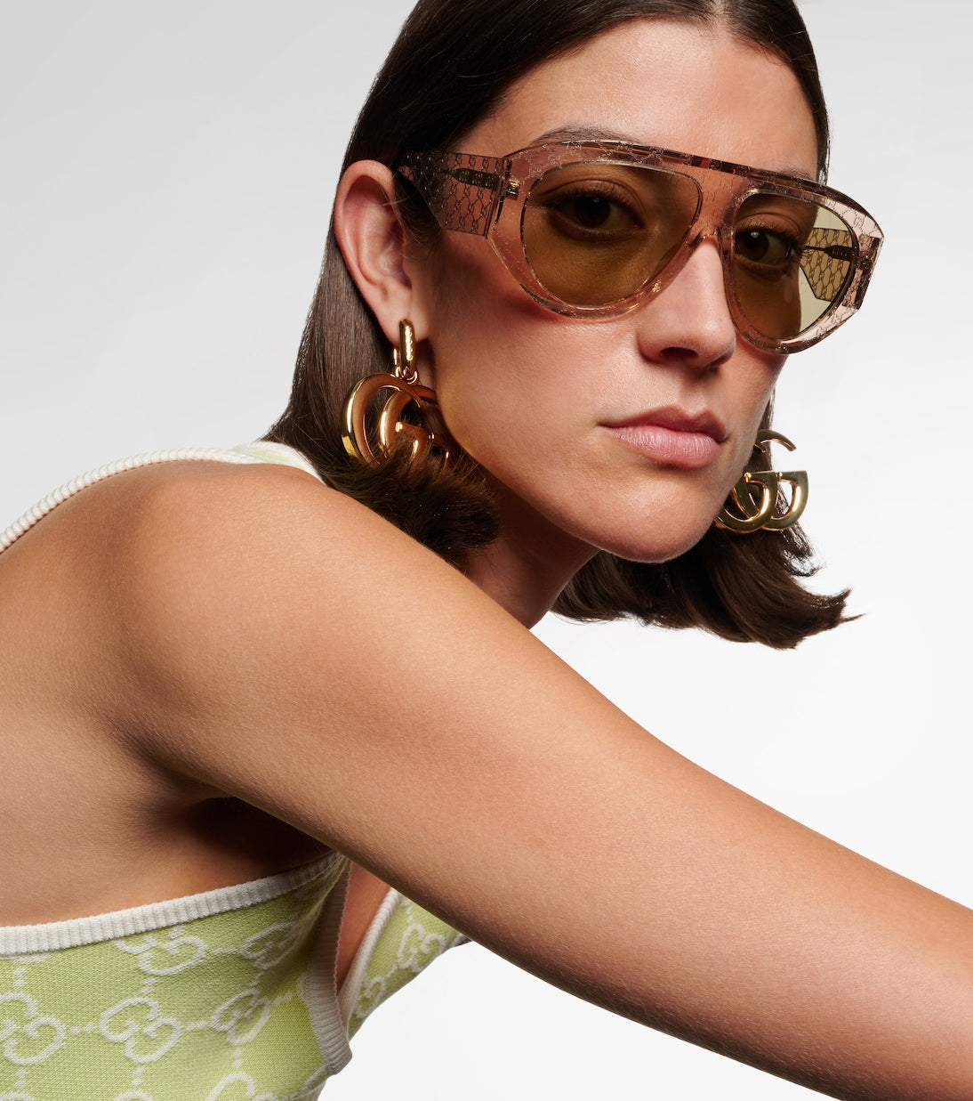 Gucci - GG shield sunglasses