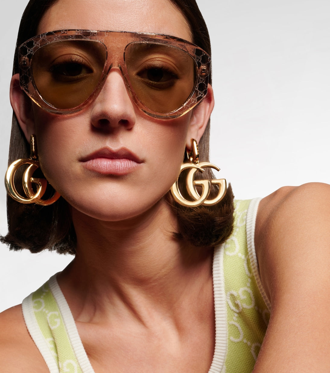 Gucci - GG shield sunglasses