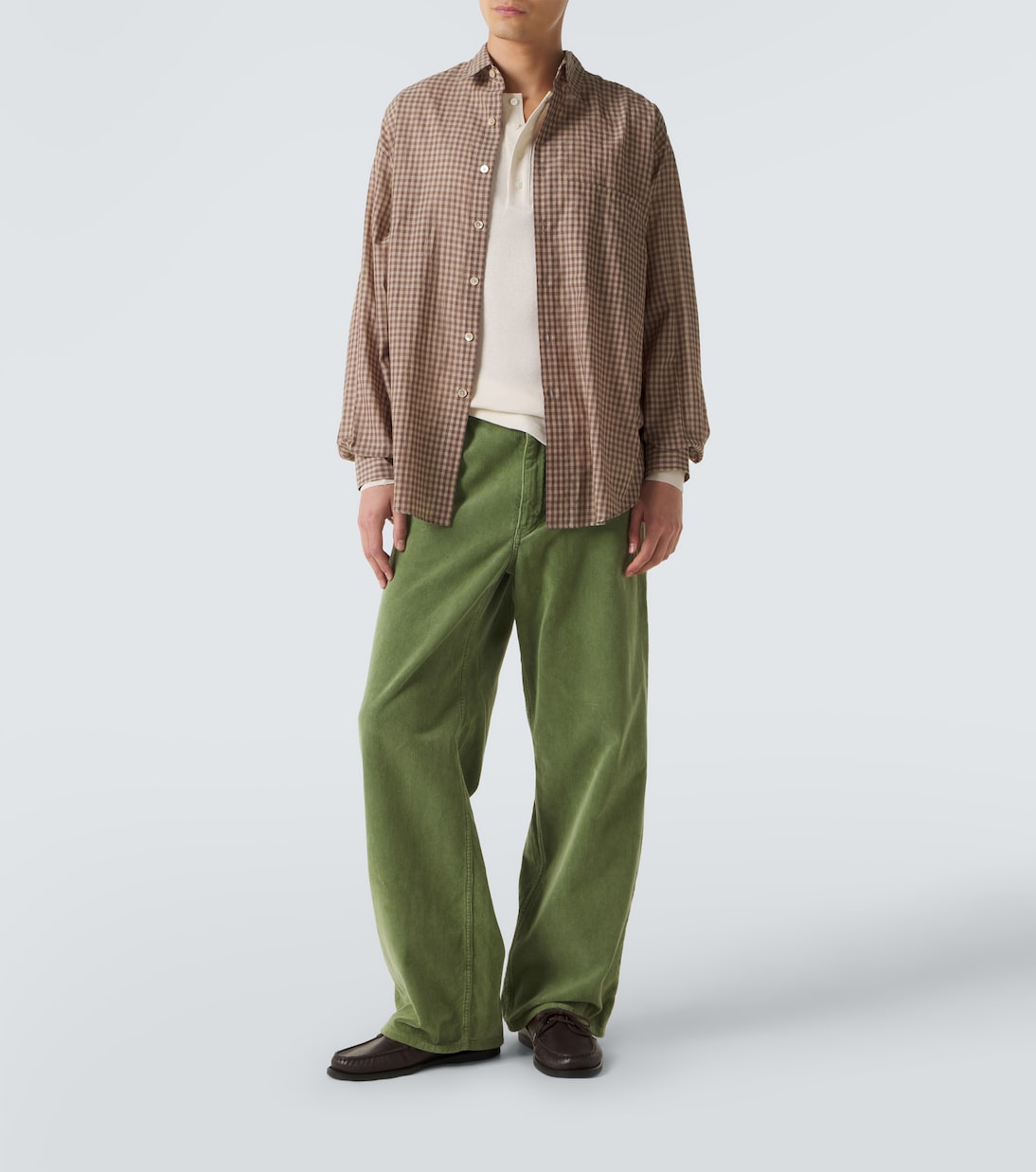 Auralee - Gingham cotton poplin shirt