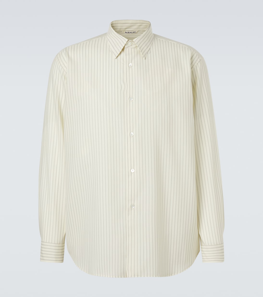 Auralee - Striped wool shirt