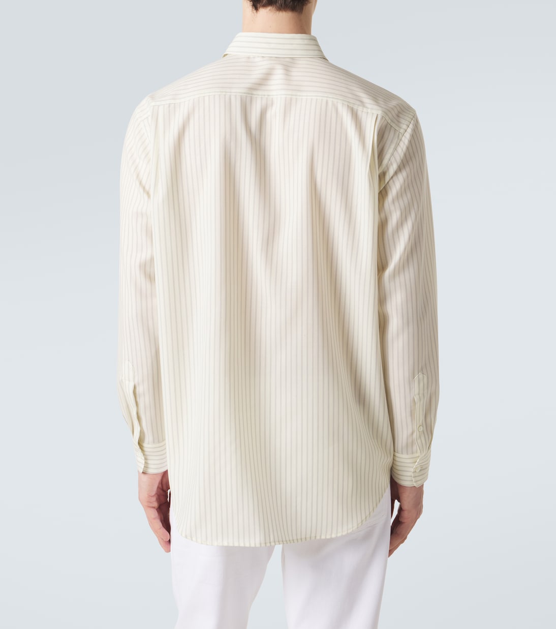 Auralee - Striped wool shirt