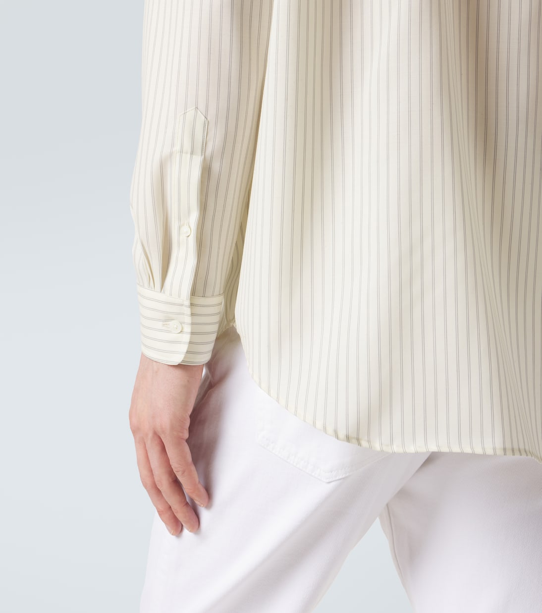 Auralee - Striped wool shirt