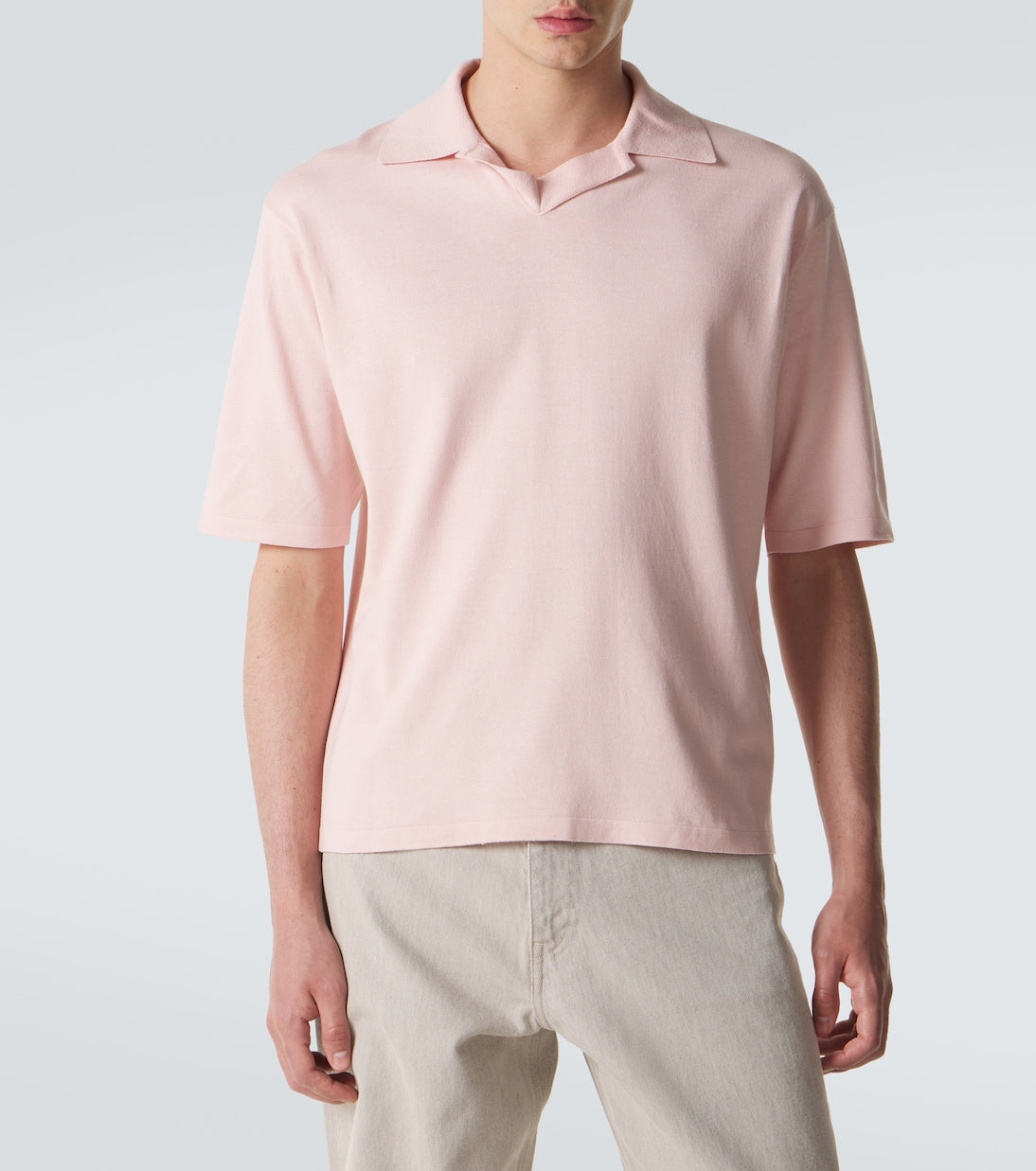 Auralee - Silk polo shirt
